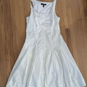 Banana Republic White Sleeveless Dress